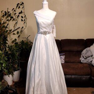 Wedding Dress with Rhinestone sash